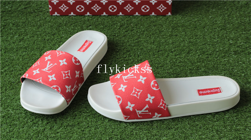 LVS Supemre Slipper White Red